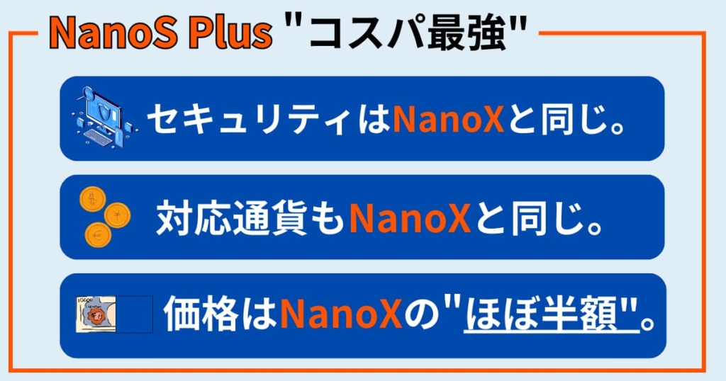 Ledger(レジャー)】NanoXとNanoSPlus